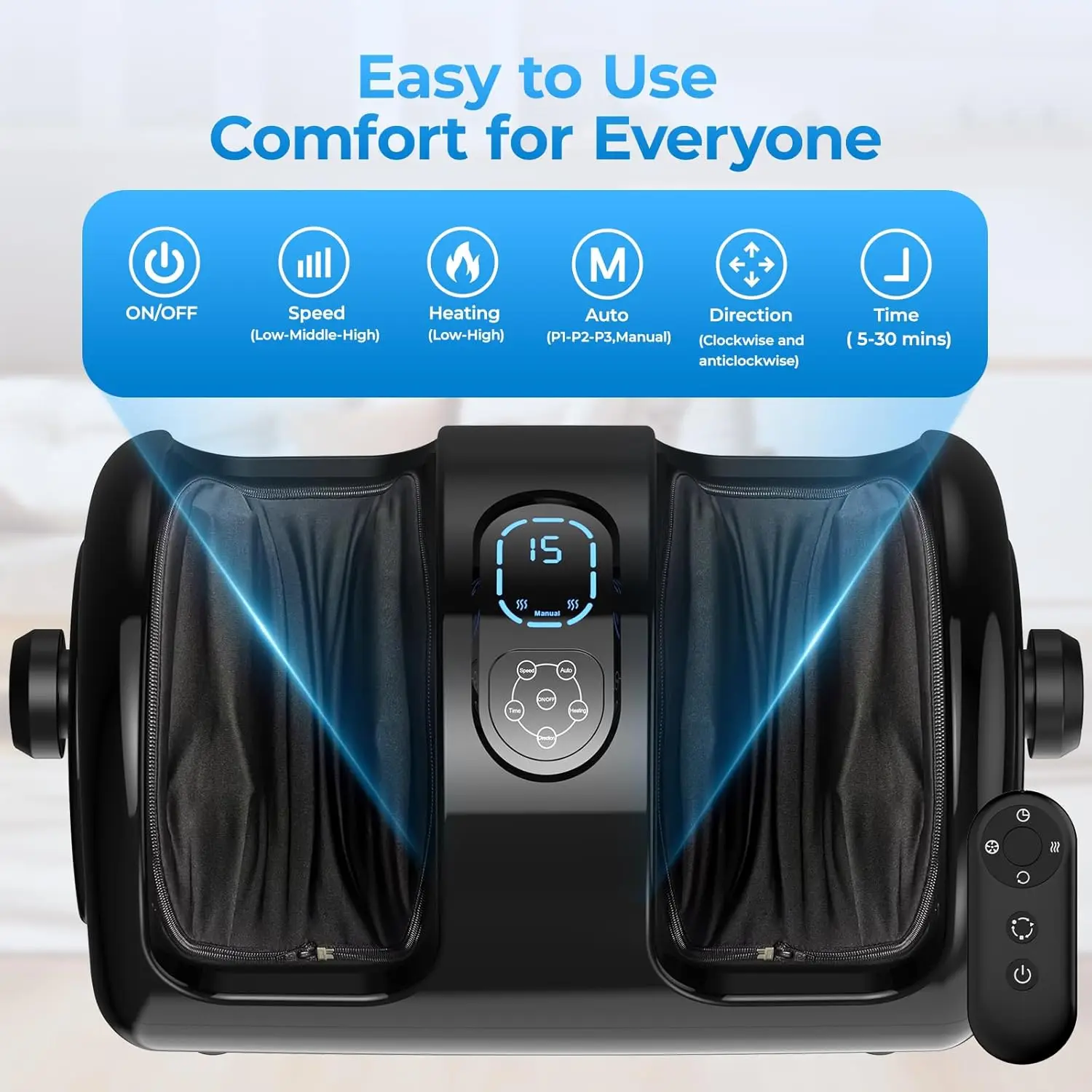 

Электрический массажер для ног и икроножных мышц: глубокий тканевый массаж Шиацу, тепловой акупунктурный массаж, разминание, тепловой компресс, снятие усталости, для домашнего ухода