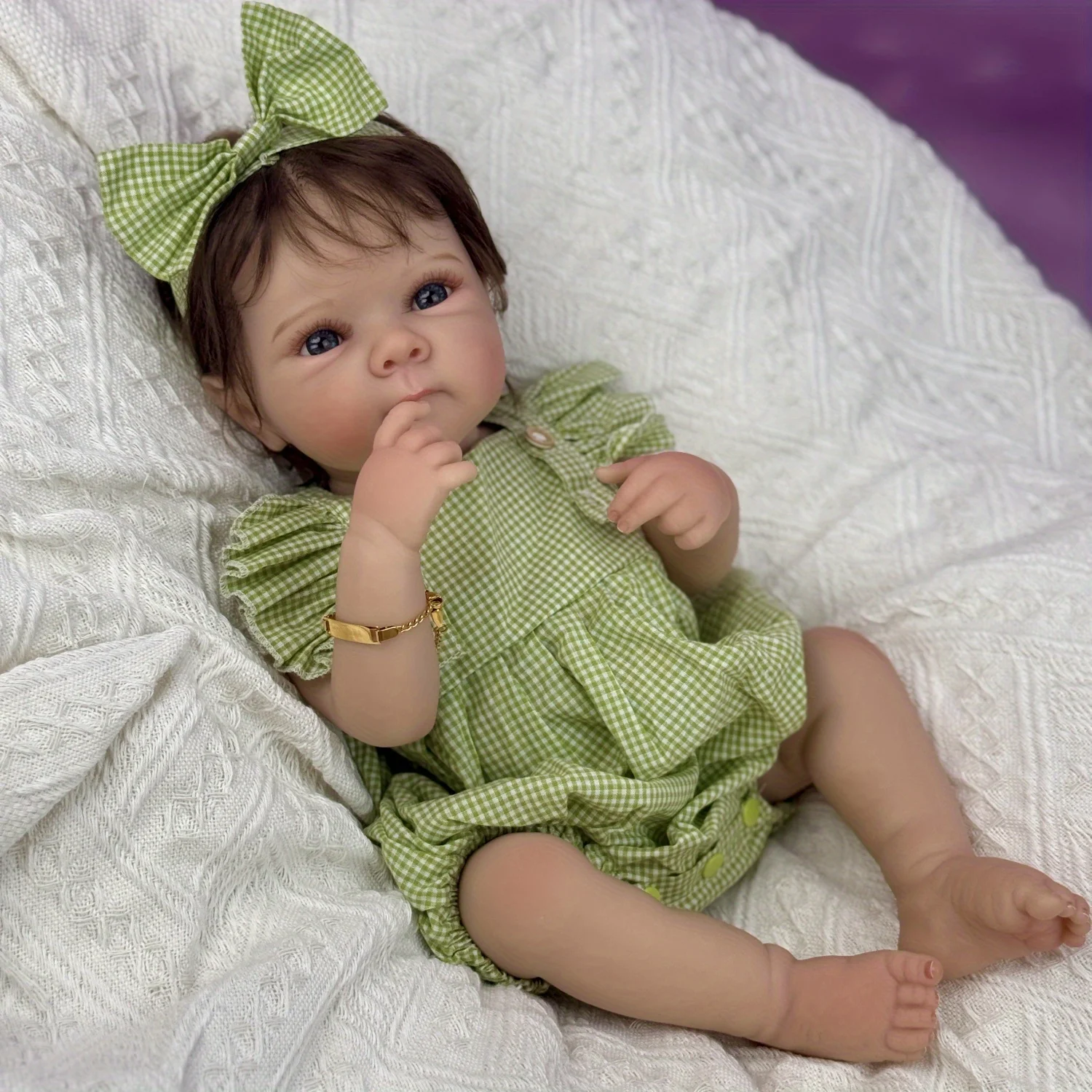 

BZDOLL 19 Inch 48 CM Full Vinyl Body Reborn Baby Doll Toy For Child Handmade Birthday Gift For Kids Bathe Bedtime Toy Lifelike