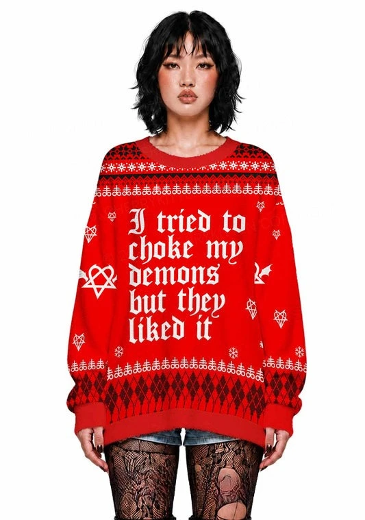 2026 Ugly Christmas Sweater Pullover,Funny Gothic Dark Aesthetic 3D Print Sweatshirt, Men‘s Women’s Kid‘s Christmas Party Jumper