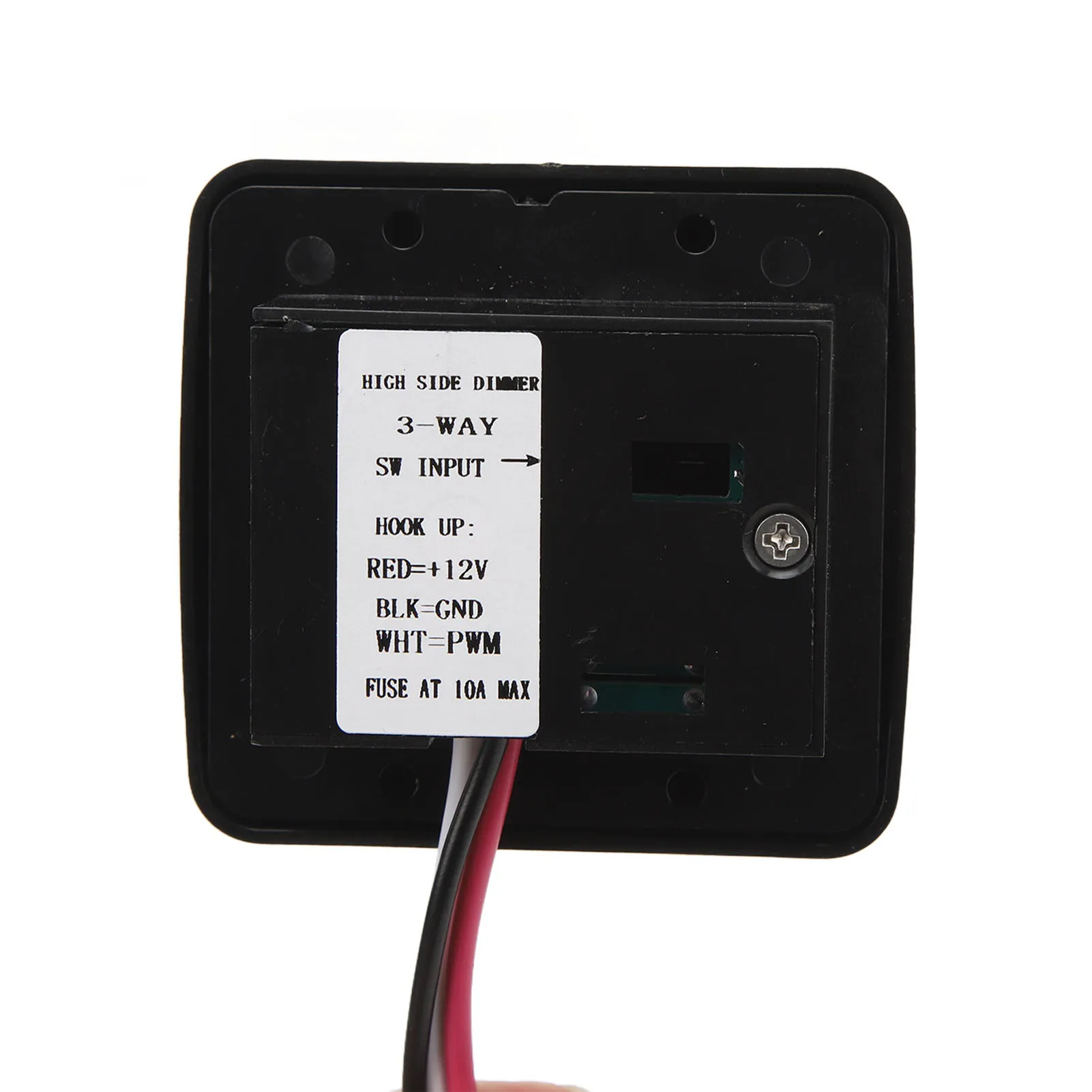 12V DC Toggle Switch with High Side Dimmer Control for LED Halogen Incandescent RV Car Truck Strip Dimmer Control Switch for LED