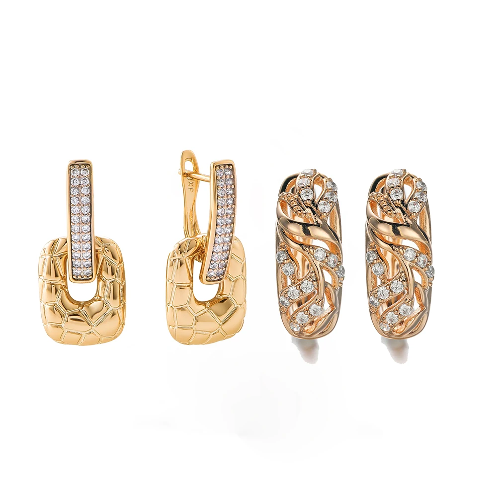 Exquisite Zircon Hollow Earrings Fashion Trends Are Designed Specifically for Women, Suitable for Weddings, Parties and Gifts