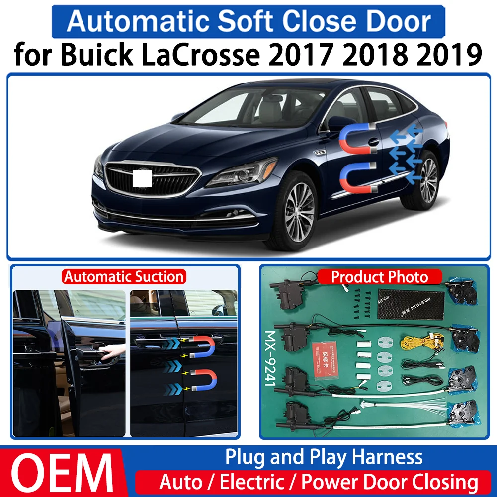 

for Buick LaCrosse 2017 2018 2019 Car OEM Automatic Soft Close Door Electric Suction Kit Auto Power Closing System Plug＆play
