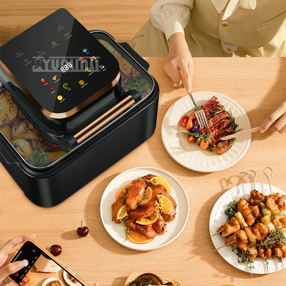 Household Intelligent Air Fryer 12L Large Capacity Oven Ivisible Automatic Electric Fryer Fritadeiras Elétricas