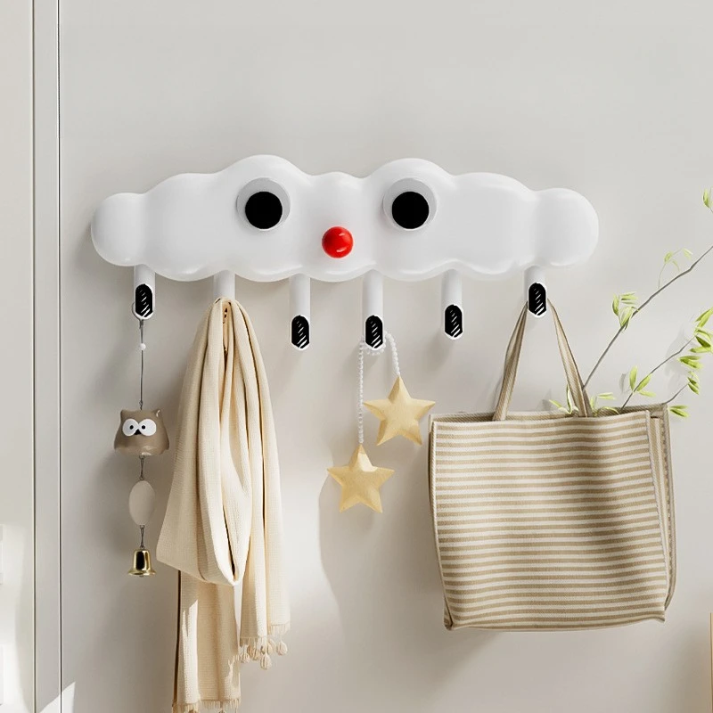 

Door hook punch-free strong clothes hook clothes rack clothes wall-mounted wall hat key rack storage over the door hook