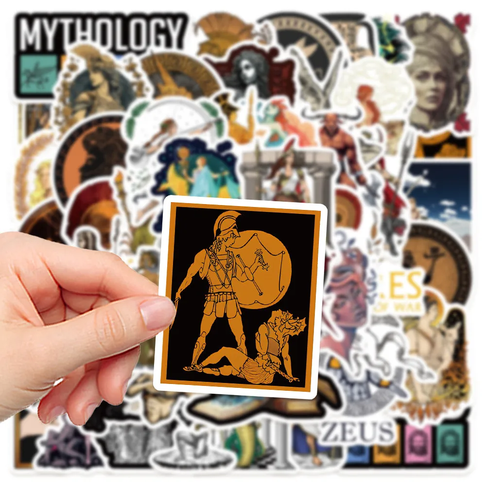 50 Stück griechische Mythologie-Ästhetik-Aufkleber – Dekor für Laptops und Notizbücher, AnimeWorlds Store