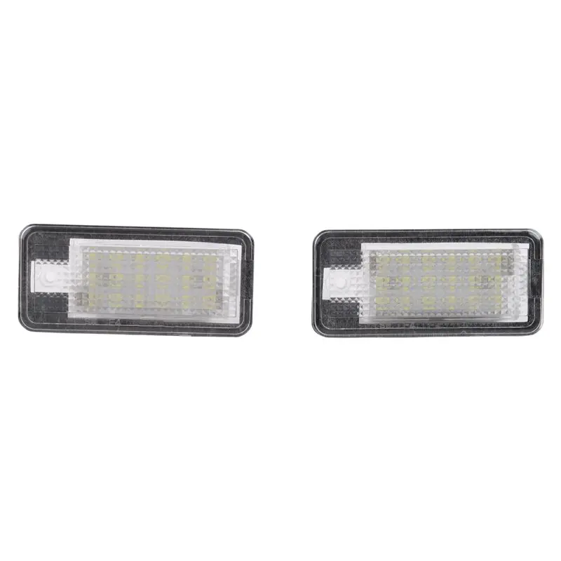 Superior-Car LED License Number Plate Light Lamp White For - A3 S3 8P A4 B6 B7 A5 A6 4F Q7 A8 S8 C6 Cabriolet