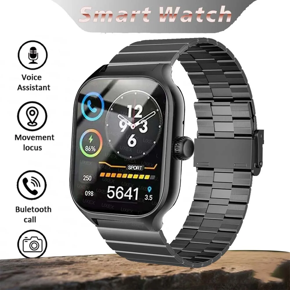 New Smart Watch For Men Full Touch Screen 2.01 BT Call Watches Global Version Sport Fitness Tracker Smartwatch Lady Reloj Mujer
