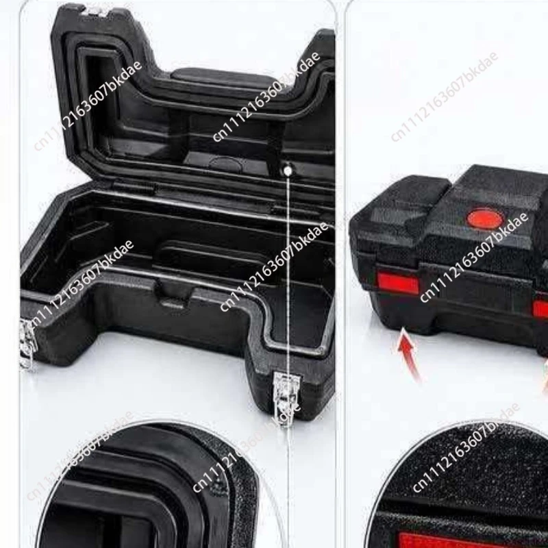 ATV Rear Cargo Box with Lock & Backrest — Waterproof HDPE Storage Case (75×40×29cm) for ATV UTV Quad Bike Beach Buggy