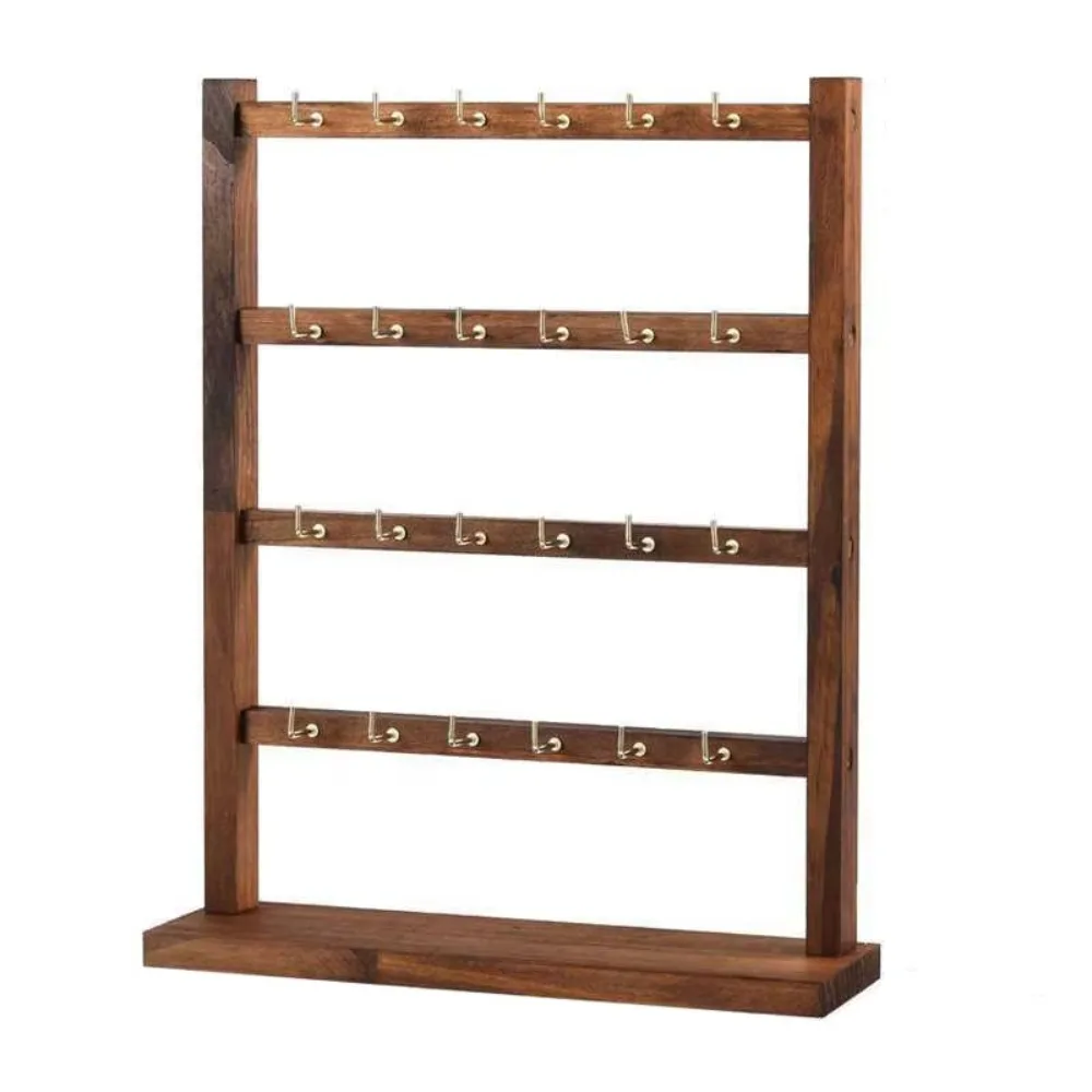 

Stable Structure Jewelry Storage Rack Stylish Large Capacity Jewelry Display Stand Durable with Hook Bracelet Necklace Organizer
