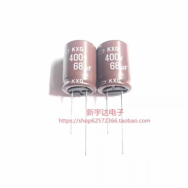 

10-100PCS Black Diamond 400V68UF 18X25 KXG series high-frequency low resistance 68UF400V electrolytic capacitor