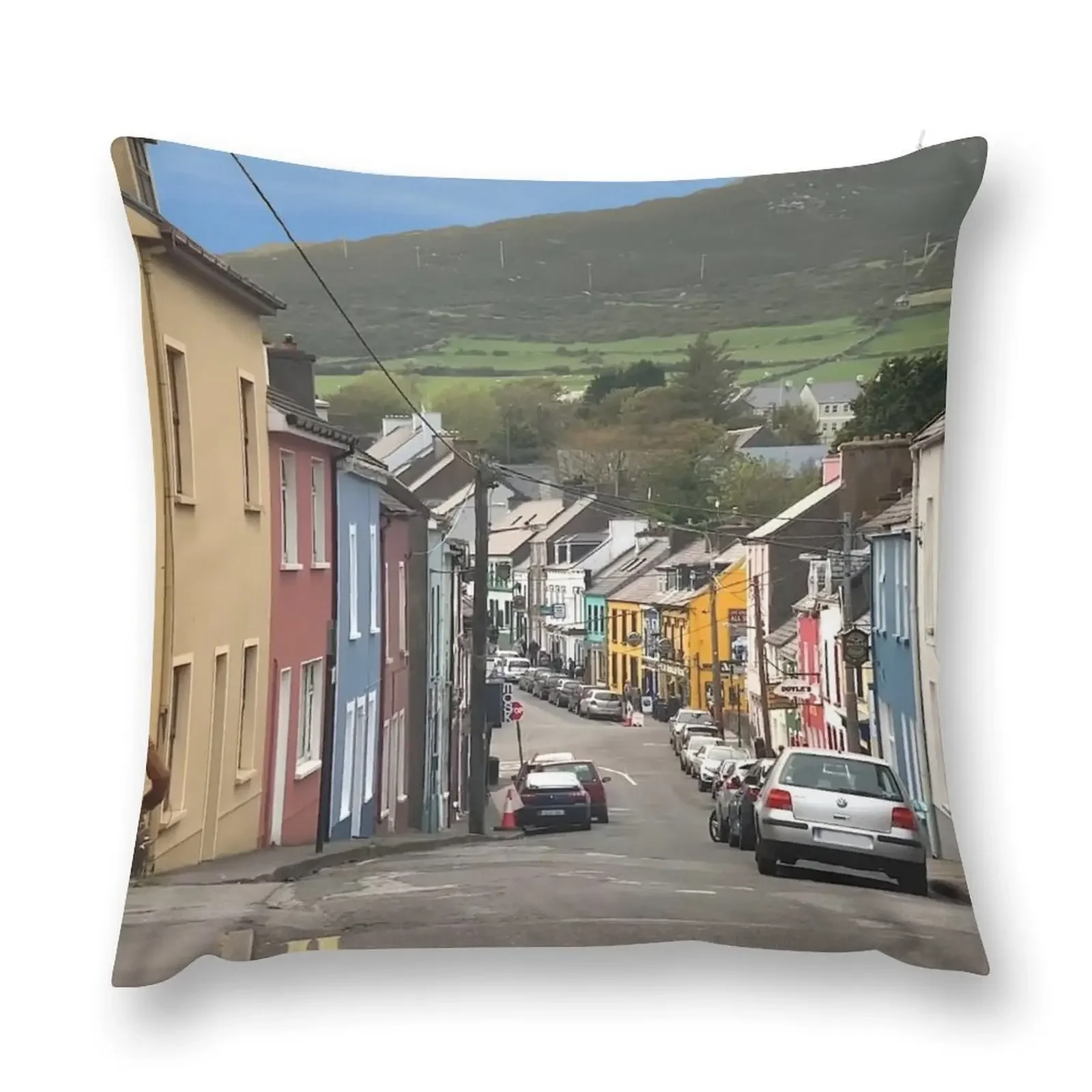 Dingle Town Co. Kerry, Ireland Throw Pillow bed pillows Couch Pillows Pillow Cover pillow