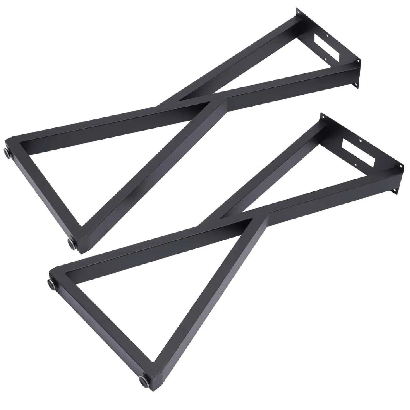 

Металлические ножки для барного стола, 32-дюймовые ножки для стола, сверхмощные ножки для обеденного стола, черные ножки стола, ножки для мебели Z-образной формы (H32 X W14, набор из