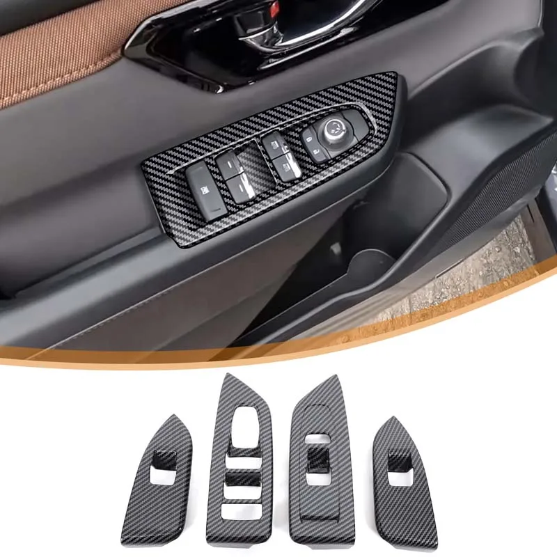 

For Subaru Forester 2025+ Automotive Interior Modification Accessories Glass Lift Frame ABS Carbon Fiber Pattern (Left Peptide)