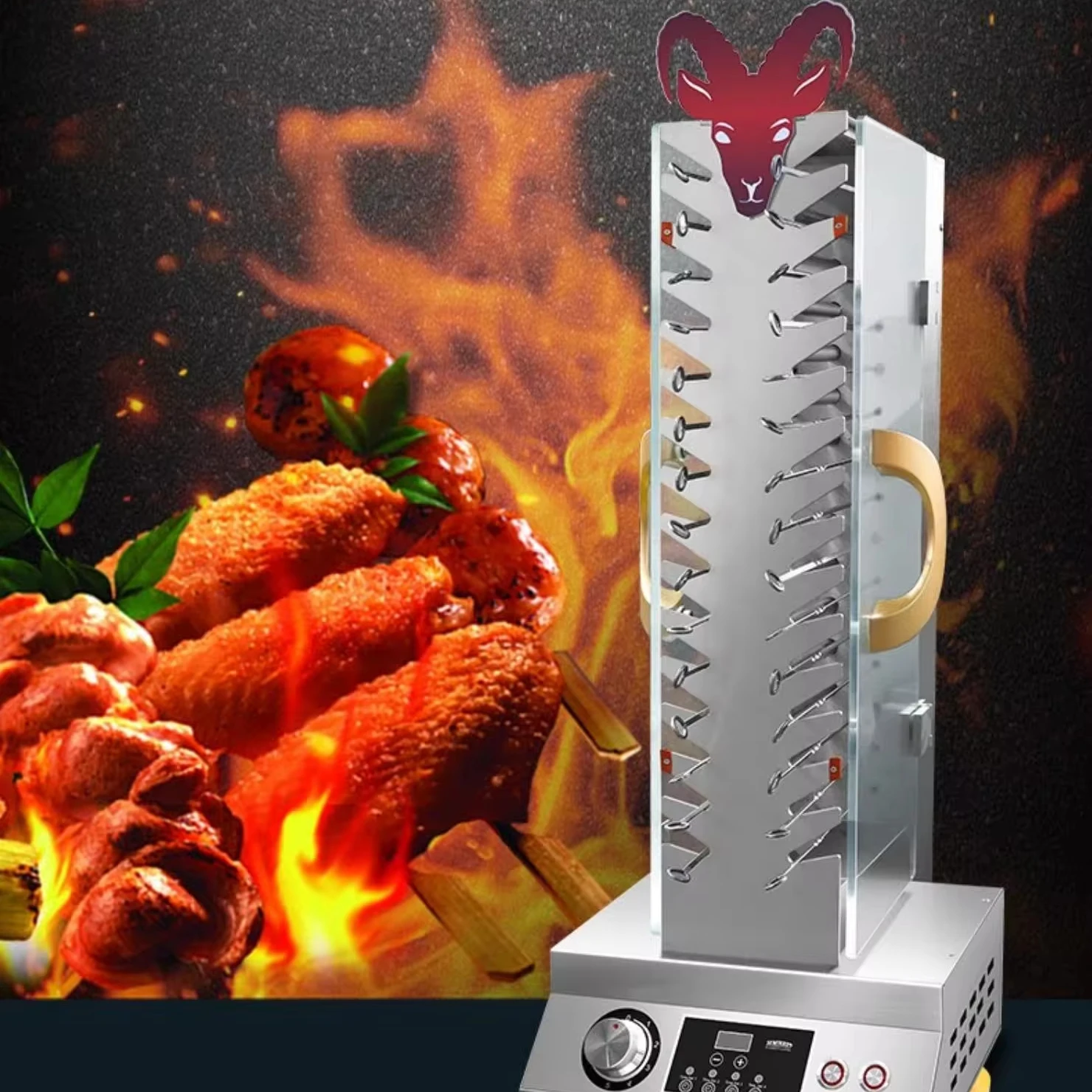 

High Quality Stainless Steel Electric Heating BBQ Grills With Timer Commercial Canteen Equipment