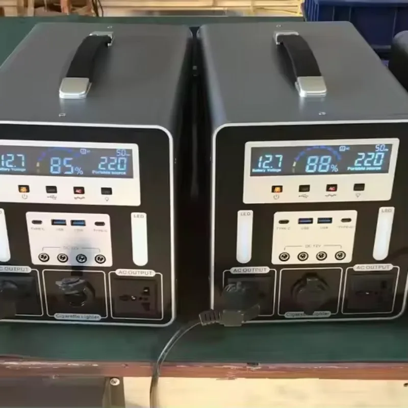 

Efficient portable, solar generator kit with lithium battery backup