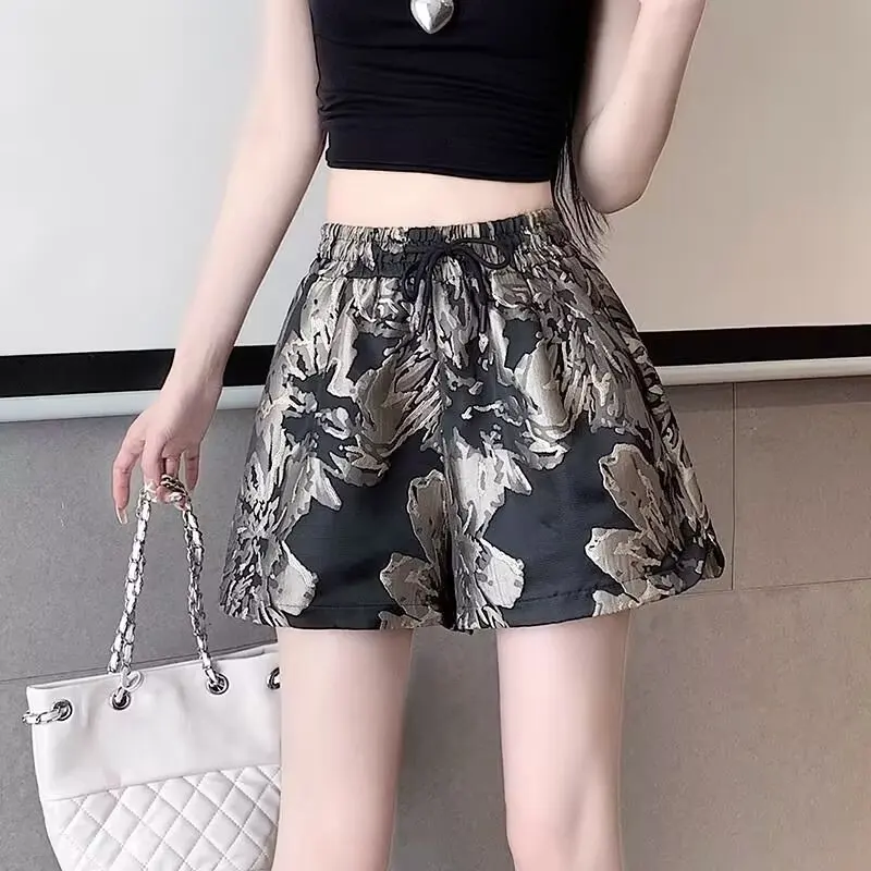 Teen Girls Shorts High Waisted Sports Shorts Loose Bottoms Casual Aesthetic Elastics Shorts Female Solid Homewear