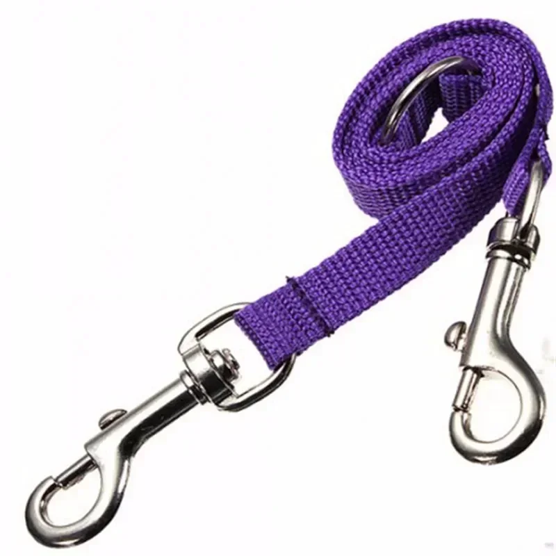 Two Dogs Leash Double Twin Dual Coupler Dog Leash Two in One Strong Nylon V Shape Two Way Dog Walking Lead Leash