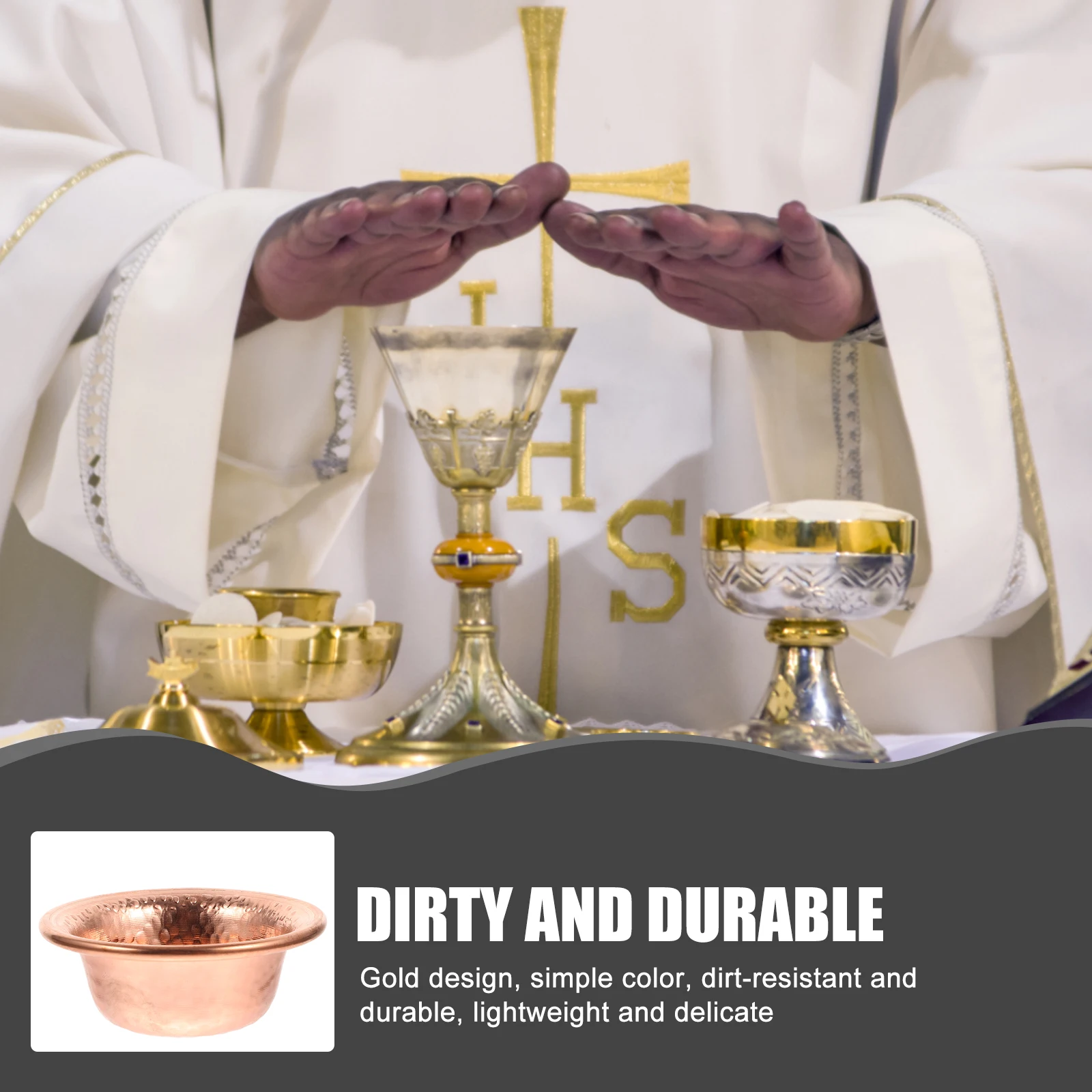 

2pcs Pure Copper Holy Water Cup Smooth Inner Bowl For Temple Offerings Buddhist Sacrifice Votive Cup Retro Altar Tea Bowl