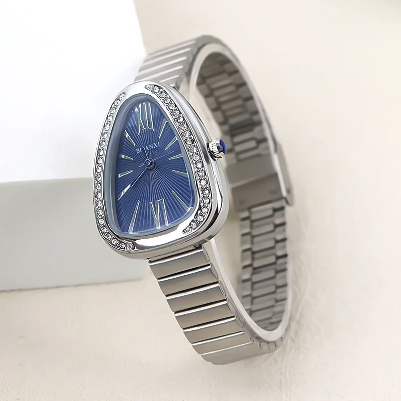 Luxury Brand Women Diamond Quartz Watches Fashion Ladies Stainless Steel Wristwatch Girls Clock Montre Femme Relógio Feminino