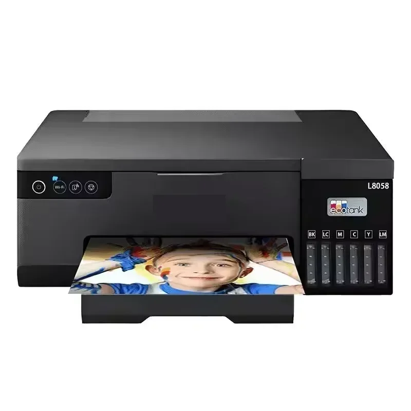 A4 Sublimation Inkjet Printer L8058Model Printer In stock product Safe and reliable inkjet printer 6 color Original with WIFI