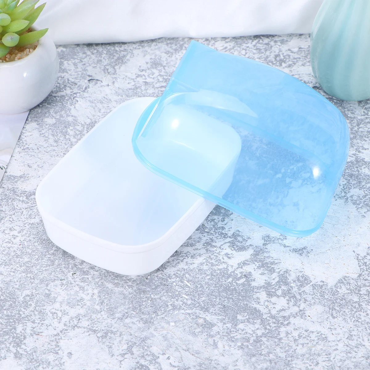 

Plastic Hamster Bathroom Bathtub for Small Animals Mice Gerbils Cute Bath Basin with Ergonomic Design Open Rim Non-Slip Base