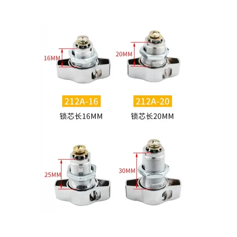 Iron File Cabinet Furniture Office Padlock Dormitory Cabinet Door Padlock Staff Locker Mechanical Door Lock 16MM-30MM