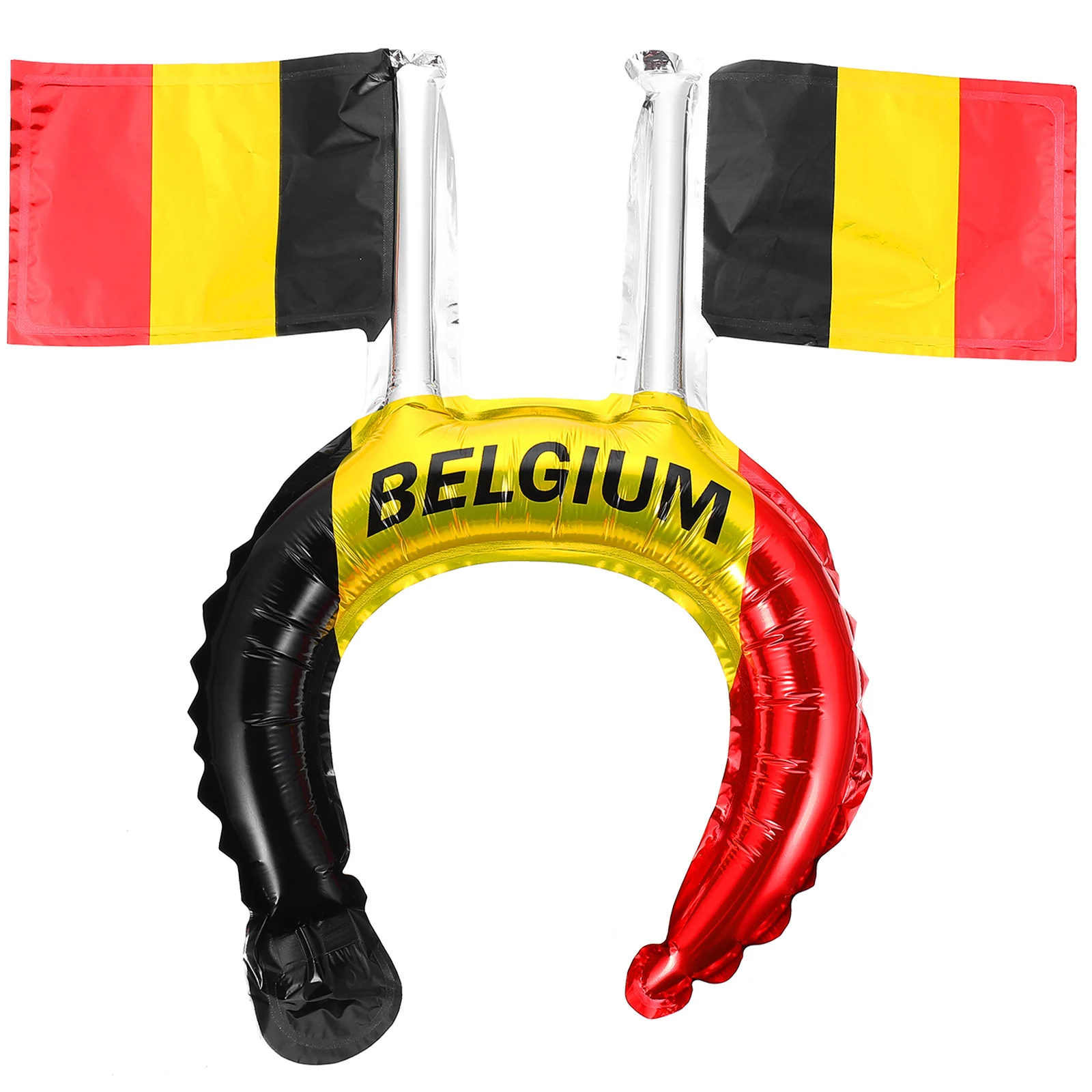 

50Pcs Flag Design Headbands Football Themed Hair Hoops for Party Competition Decorative Headpiece Photo Props