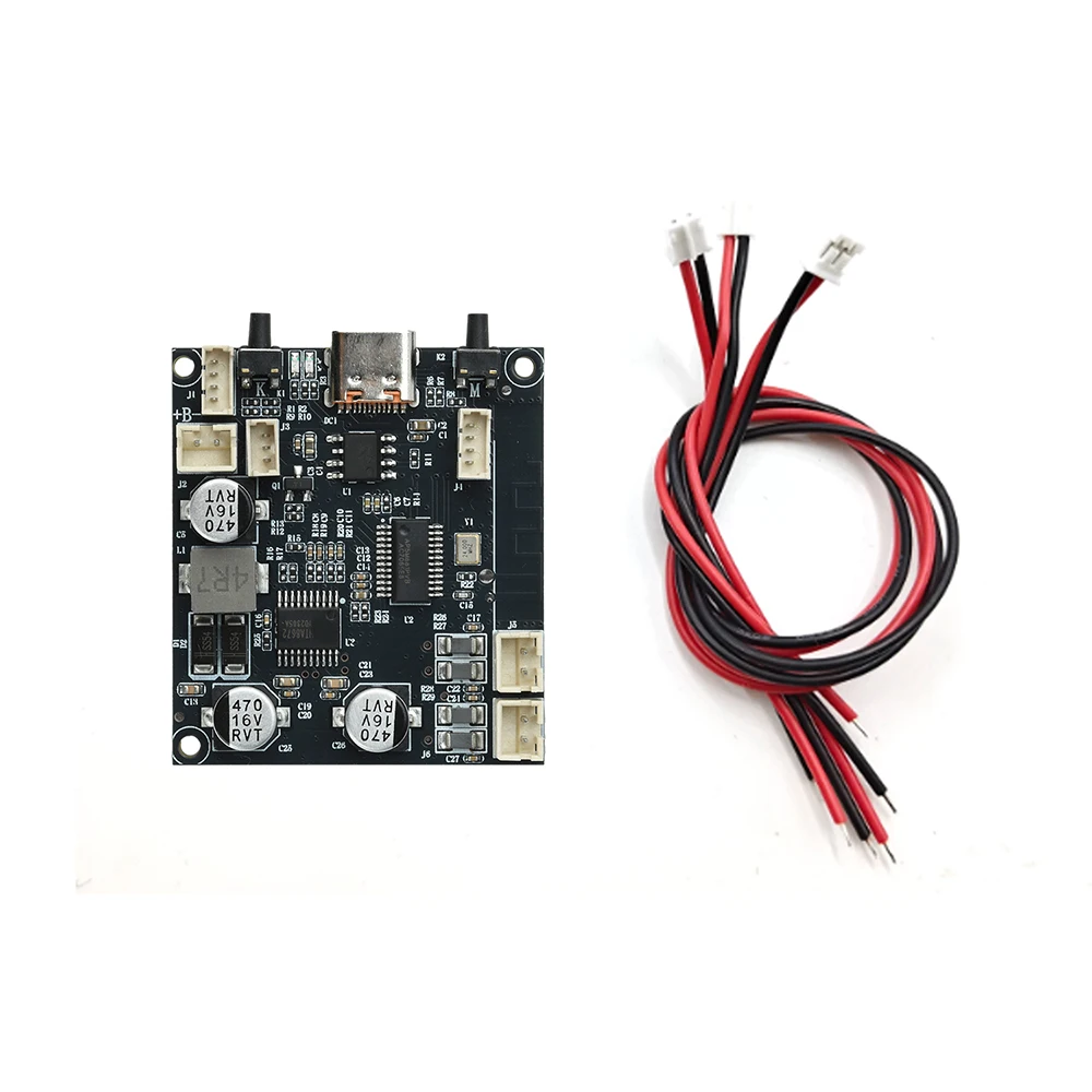 Dc 3.7v Tws 2*5w Dual Channel Bluetooth 6.0 Amplifier Module  Bluetooth Amplifier Board Mp3 Table Audio Speaker Type C Supply