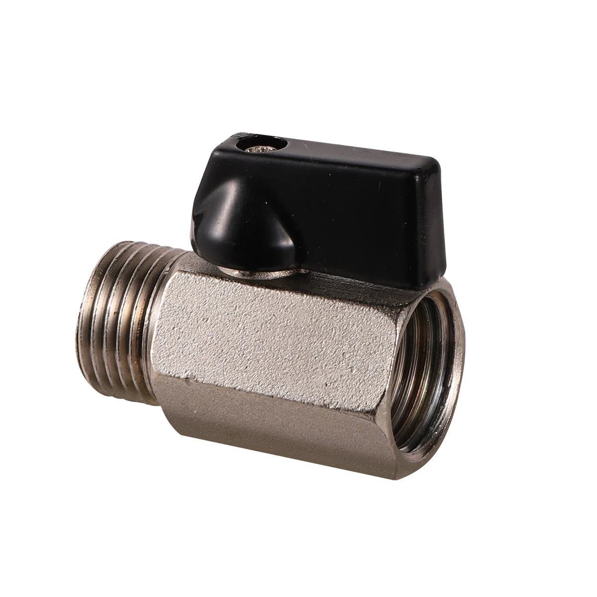 Pneumatic Copper Nickel-Plated Mini Ball Valve 1/8