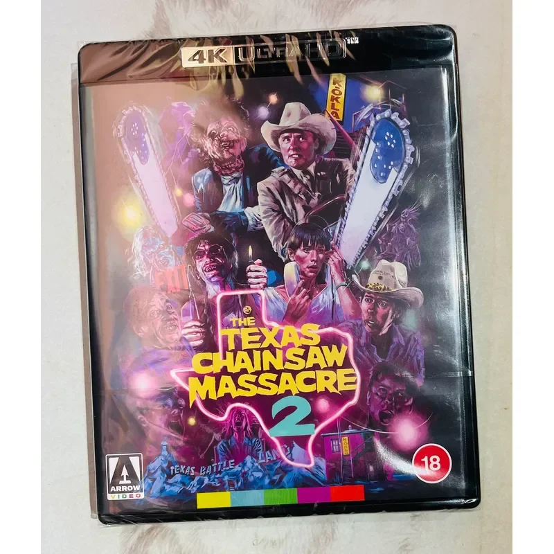 Genuine 4K Blu-ray Texas Chainsaw Massacre 2 Arrow Shadow Brand New Unopened British Version Thick Plastic Box