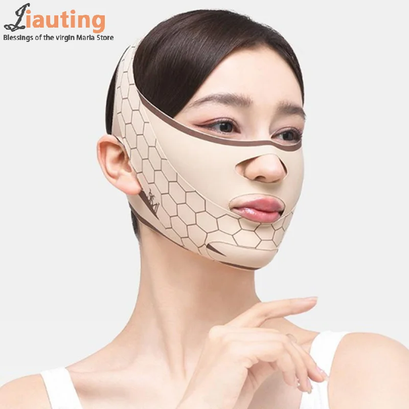 Breathable V Face Band Cheek Lift Up Face Thin Belt Reduce Double Chin V-Line Shaping Bandage Anti Wrinkle Face Bandage