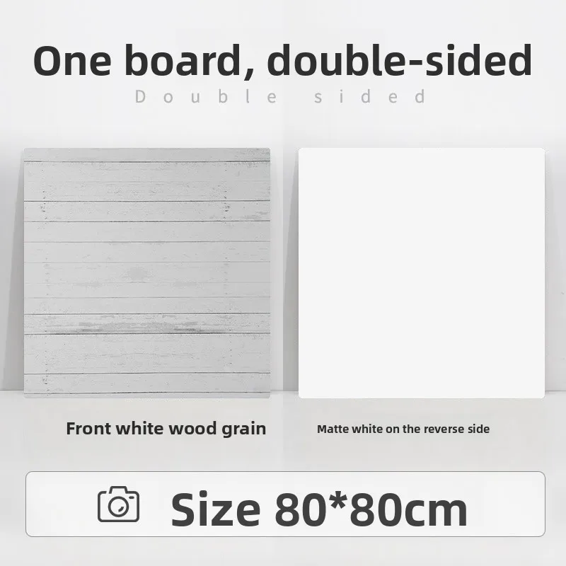 80*80cm Achtergrond Cement Houtnerf Dubbelzijdige Achtergrond Board Achtergrond voor Fotografie Fotostudio Fotografische Props