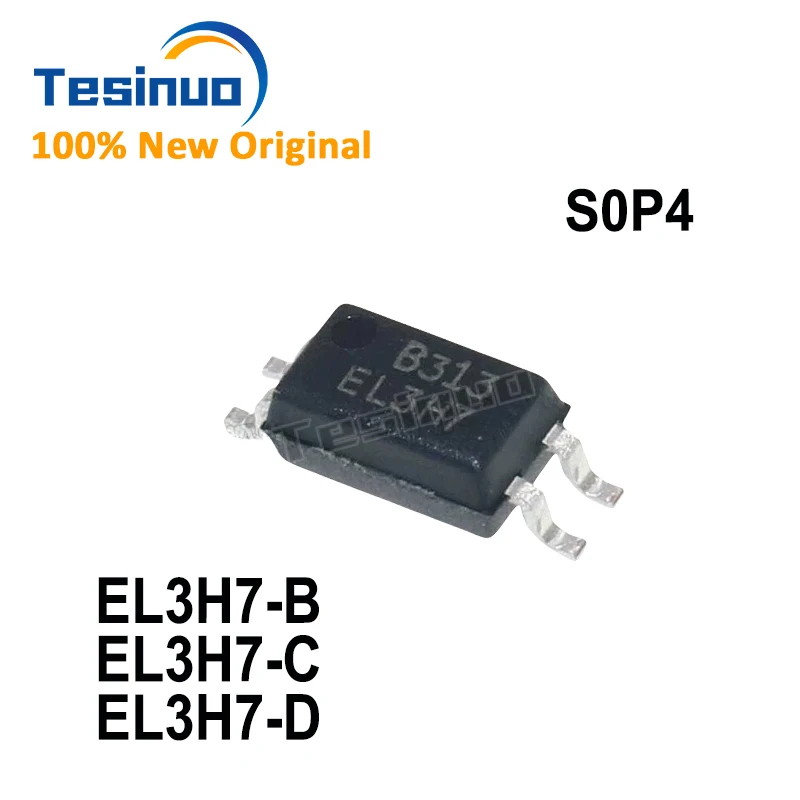 50PCS Original EL3H7-B EL3H7-C EL3H7-D SOP-4 optocoupler Isolation Protection Circuit Repair Accessories Fast Shipping In Stock