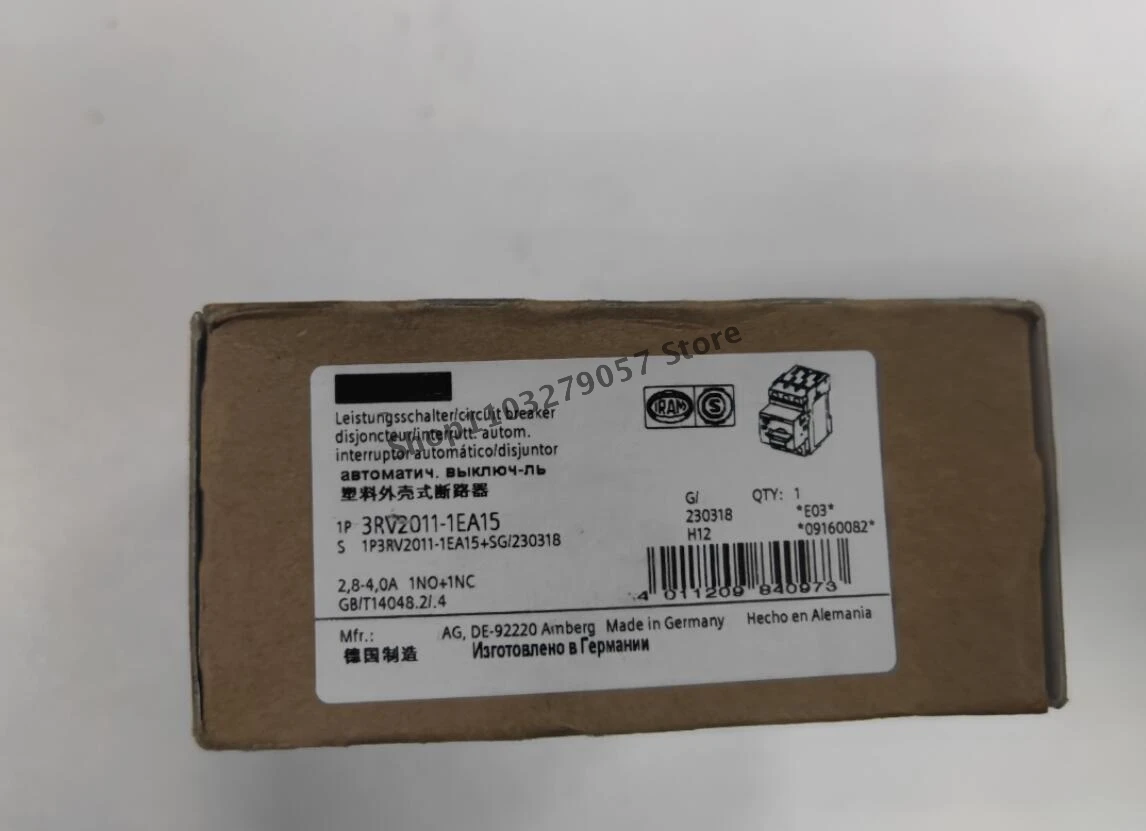 

1PCS PLC Module 3RV2011 1EA15 3RV2011-1EA15 Original In Box Brand Fast Shipping 3RV20111EA15 New