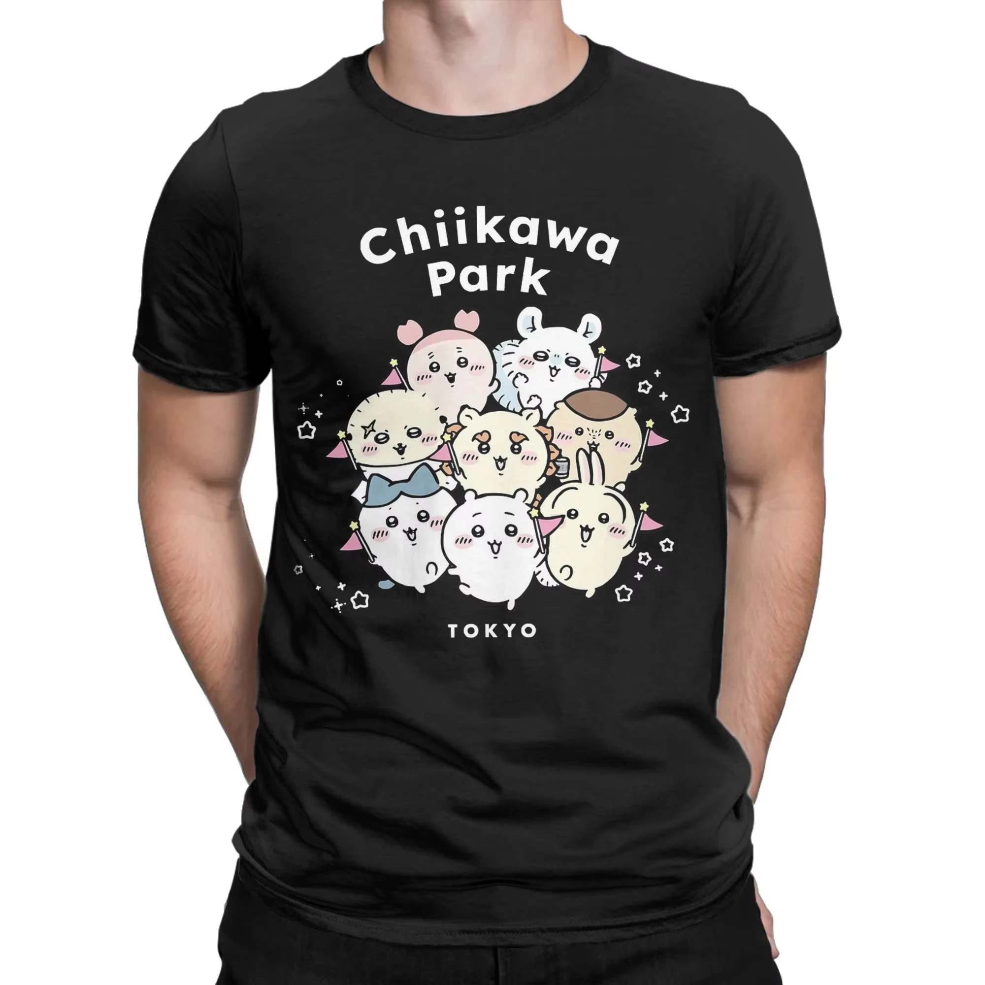 Funny Chiikawas and Friends Graphic Tee Unisex Crewneck Short Sleeve Summer Cartoon Casual Streetwear Fashion Tops