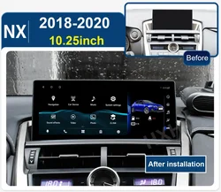 Multimedia Video For Lexus NX200t NX300h NX 2018 NX300 6GB + 128GB Stereo Android 13 Car Radio 2Din CarPlay Stereo GPS Player