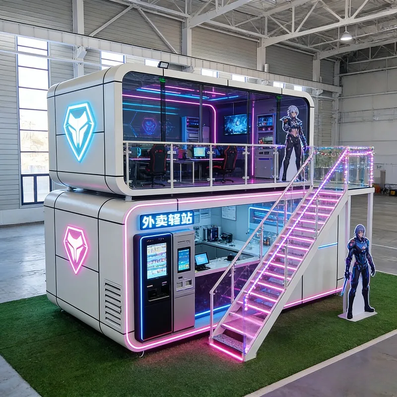 Easy Assembly Foldable Container Home Supporting Trailer in Stock Double Wing Folding Room for Temporary Housing