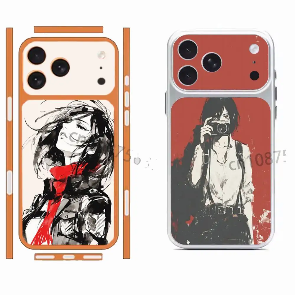 filmes-de-protecao-total-hd-foscos-attack-on-titan-mikasa-para-iphone-17-pro-max-17-pro