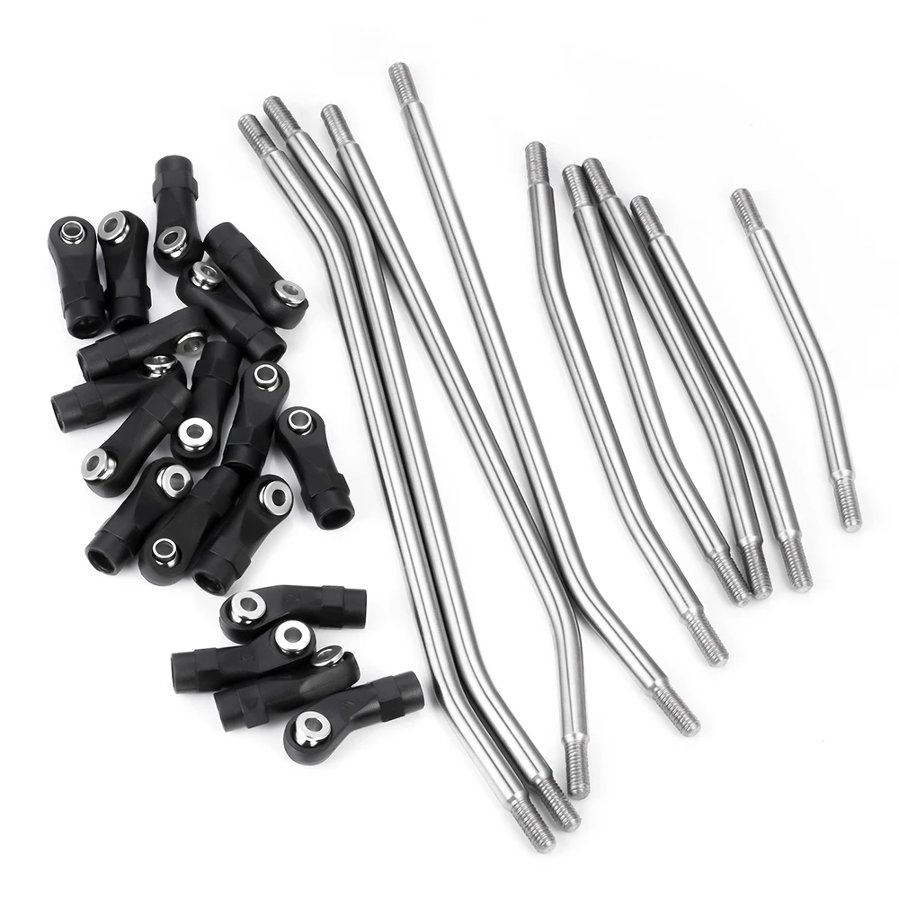 Axspeed Metall glieder obere untere Gestänge Chassis Link Set mit Kunststoffs tange nende für 1/10 RC Crawler Axial Scx10 90046 Wraith Trx4 – Detail 22