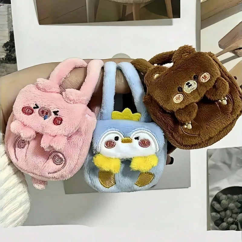 

Детская одежда 13 см, плюшевая сумка с героями мультфильмов, милая одежда с героями мультфильмов, рюкзак с животными, хлопковая кукольная одежда, креативные забавные аксессуары