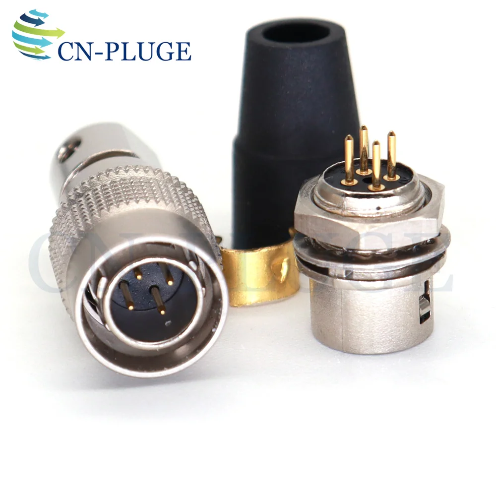 Connector 4 pin Male Plug & Female Socket , HR10A-7P-4P/HR10A-7R-4S , Recording Equipment Camera Power Connector