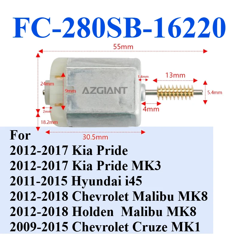 

Engine For Kia Pride Hyundai i45 Chevrolet Malibu Holden Malibu Chevrolet Cruze Side View Rearview Mirror Fold DC Motor Actuator