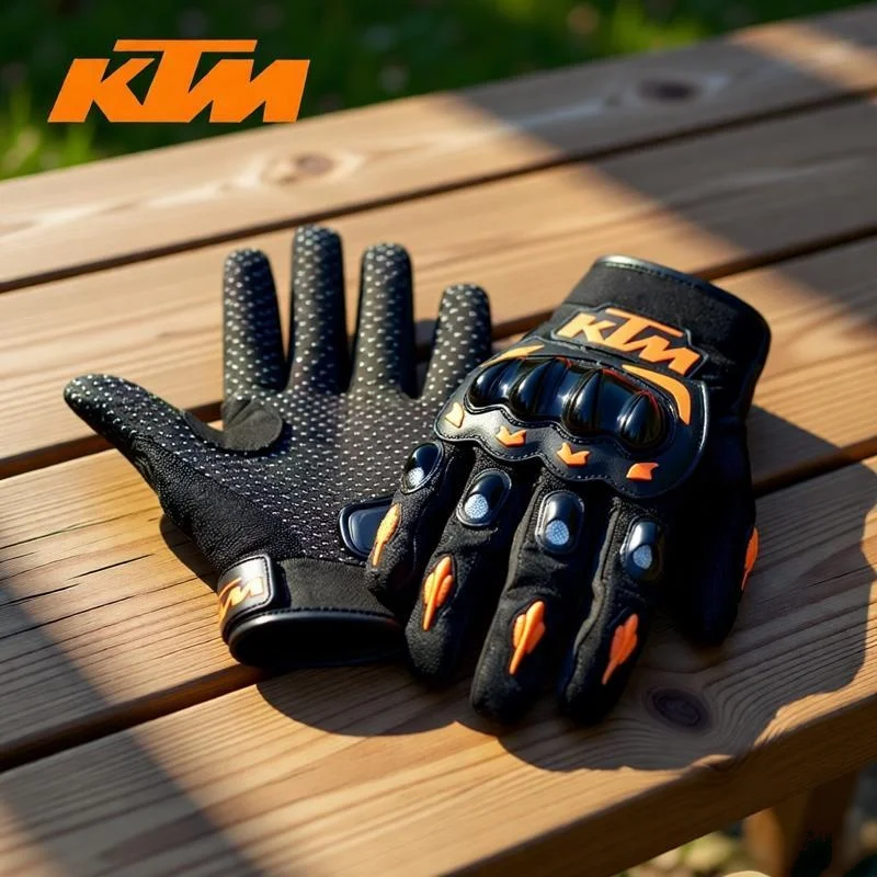 Gants tout-terrain KTM, gants de vélo respirants à doigts entiers, gants anti-chute pour motocyclistes, gants de sport de plein air