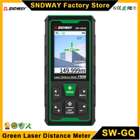 SNDWAY Digital Rangefinder Bluetooth Laser Distance Meter 4X Zoom Green Laser Tape Measure Range Finder