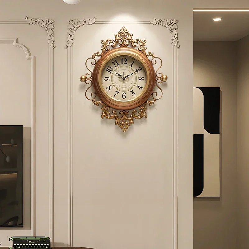 Italian Design Modern Wall Clocks Decoration Silent Retro Living Room Wall Clocks Bedroom Simple Home Decor Reloj De Pared LLWC
