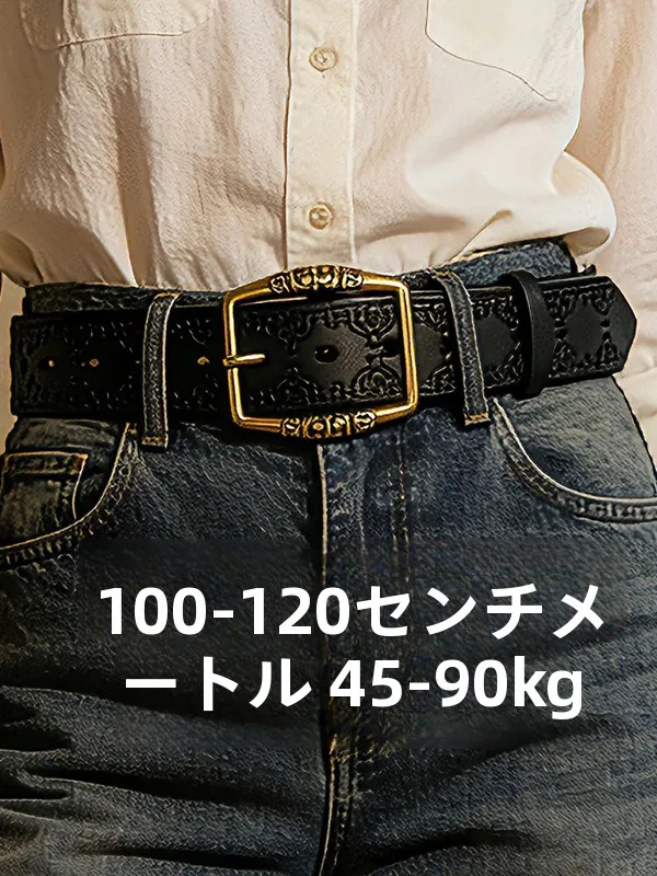 large-size-real-leather-belt-women's-top-layer-cowhide-carved-floral-vintage-decorative-pin-buckle-belt-fashion-accessory