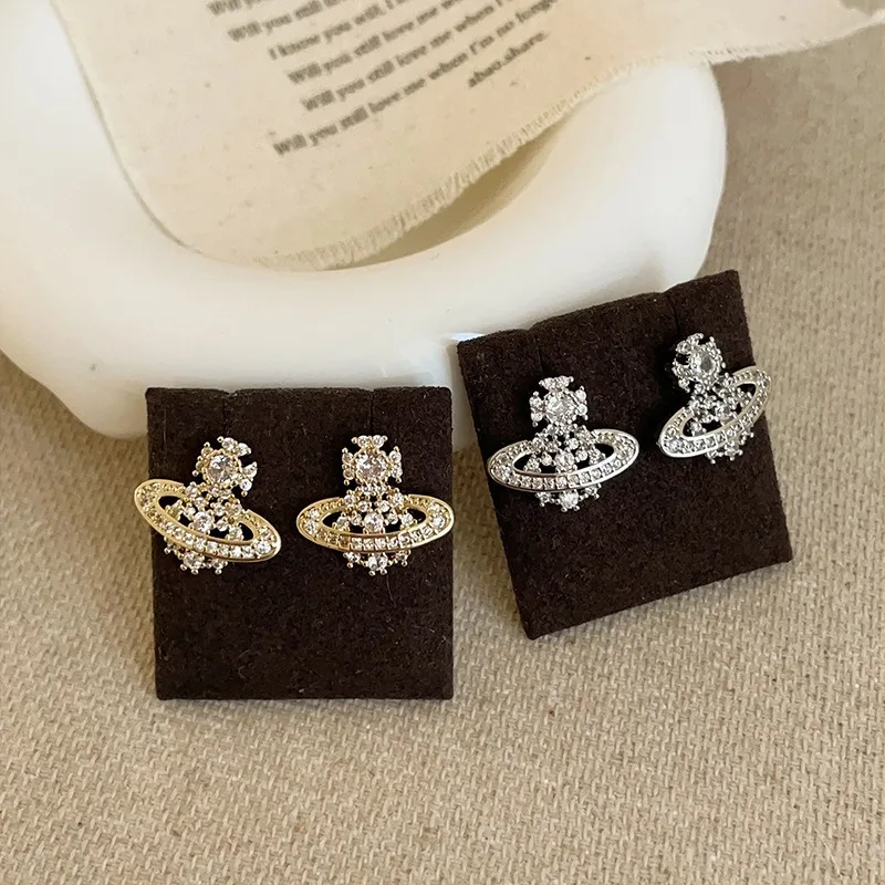 أقراط كوكب ثلاثية الأبعاد أنيقة وعصرية للنساء للتنقل متعددة الاستخدامات بتصميم كلاسيكي فاخر ومجوهرات للأذن #2