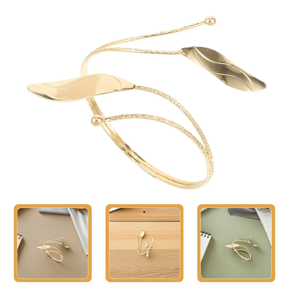 2Pcs Curtain Tiebacks Leaf Shaped Metal Drapery Holdbacks Nordic Style Decorative Buckle Holder for Living Room Bedroom