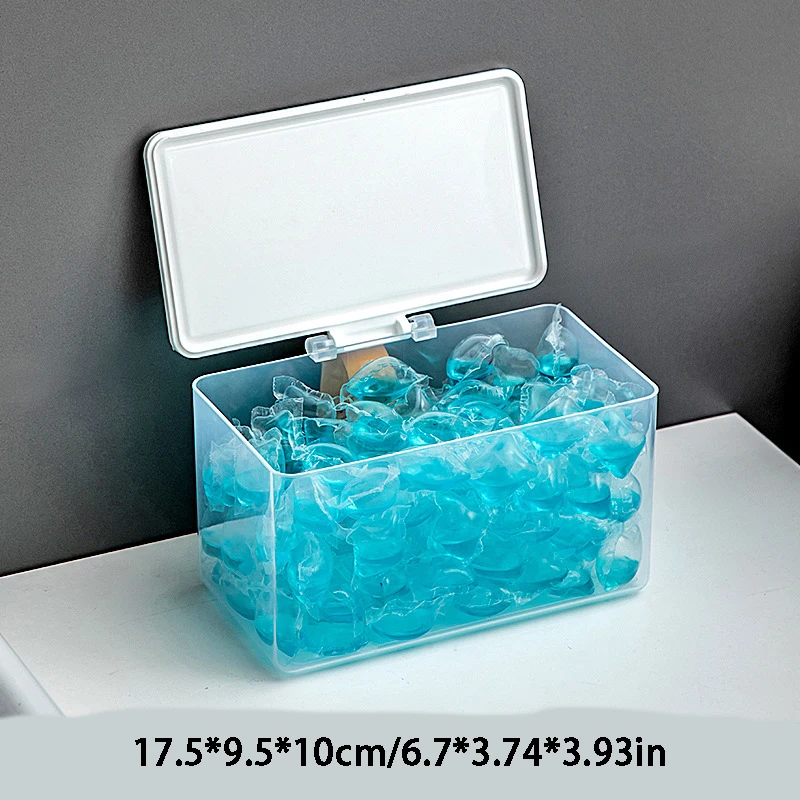 3 Sizes Container Storage Box Laundry Pods Airtight Waterproof For Laundry Room Washing Powder Laundry Beads Organization Decor