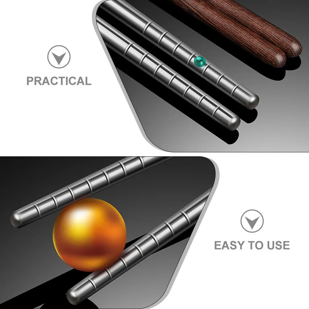 

1Pair Chinese Long Chopsticks Rust Resistant Extended Length Safe for Hot Pots Frying and Noodles Hot Pot Chopsticks